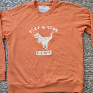 Coach Men's Orange Sweater